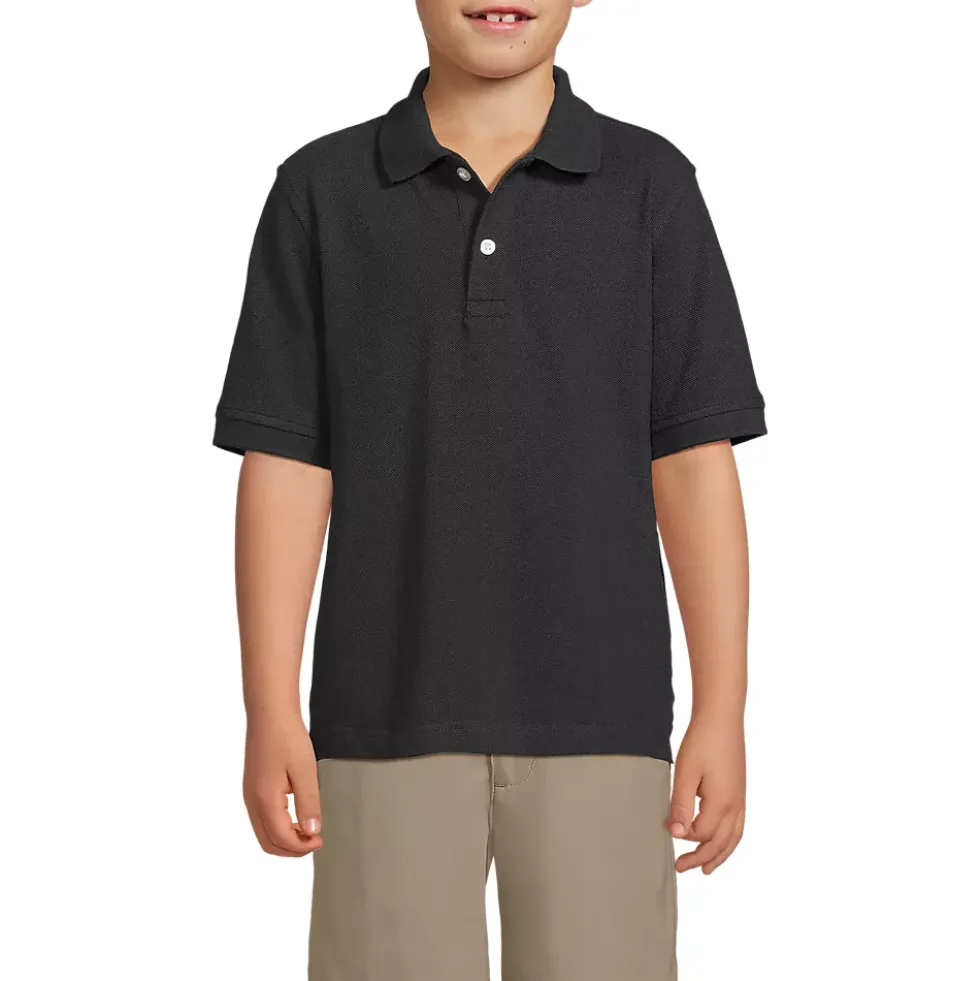 School Uniform Kids Short Sleeve Mesh Polo Shirt