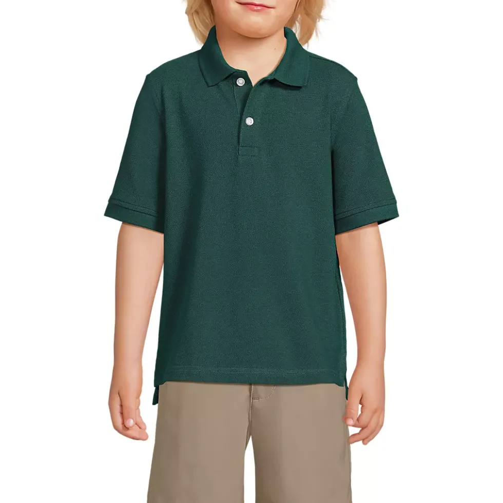 School Uniform Kids Short Sleeve Mesh Polo Shirt