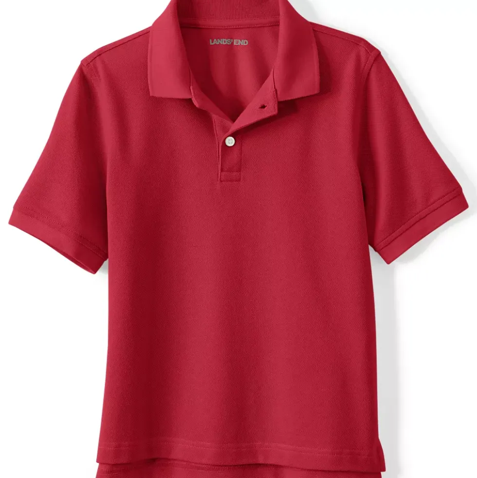 School Uniform Kids Short Sleeve Mesh Polo Shirt