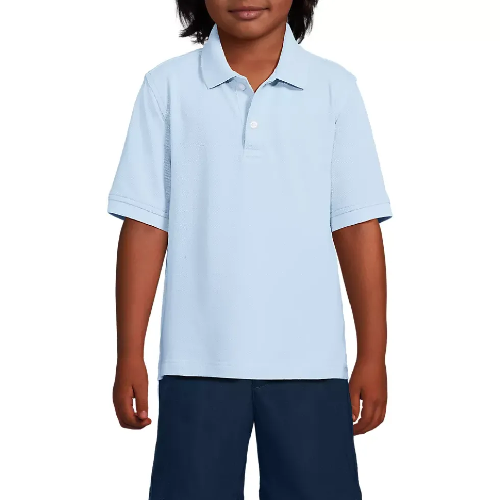 School Uniform Kids Short Sleeve Mesh Polo Shirt