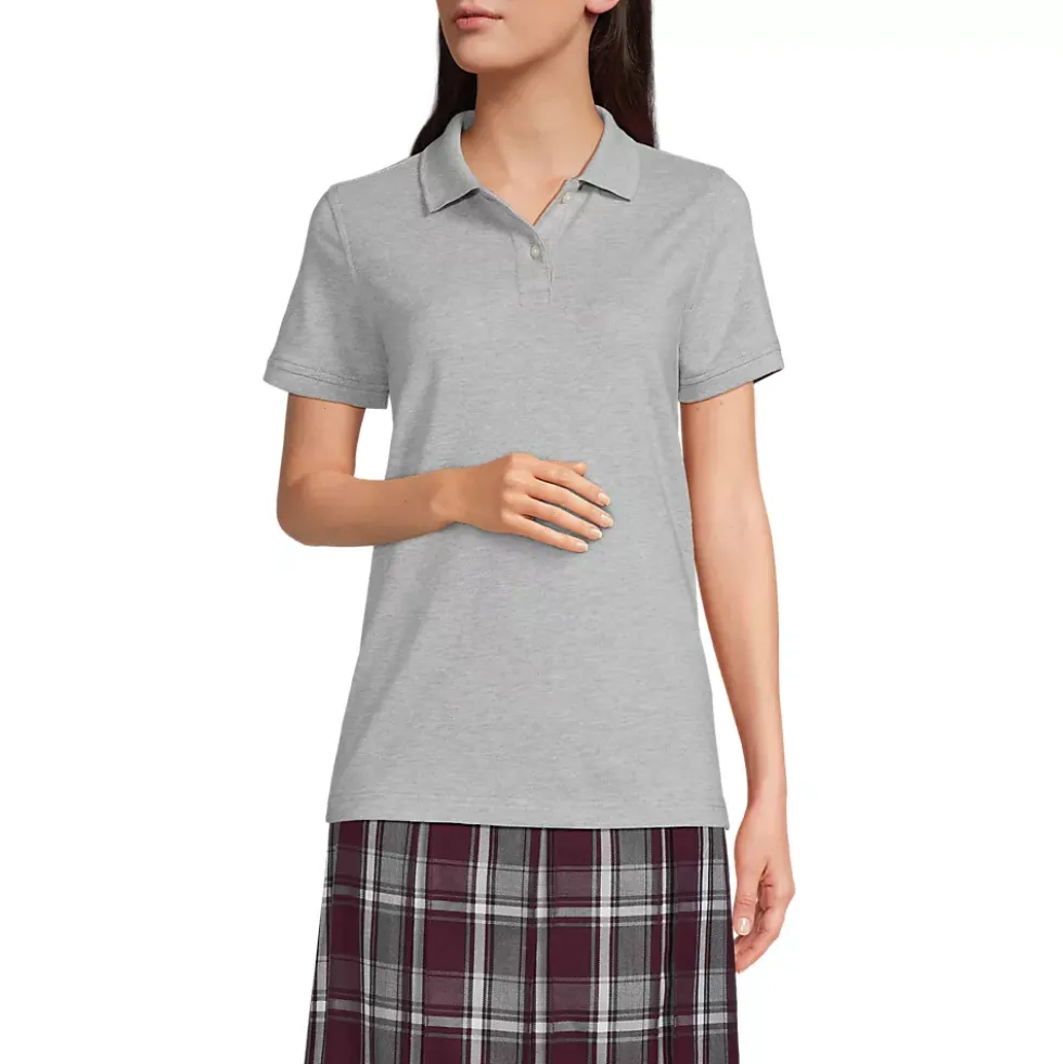 School Uniform Kids Short Sleeve Mesh Polo Shirt