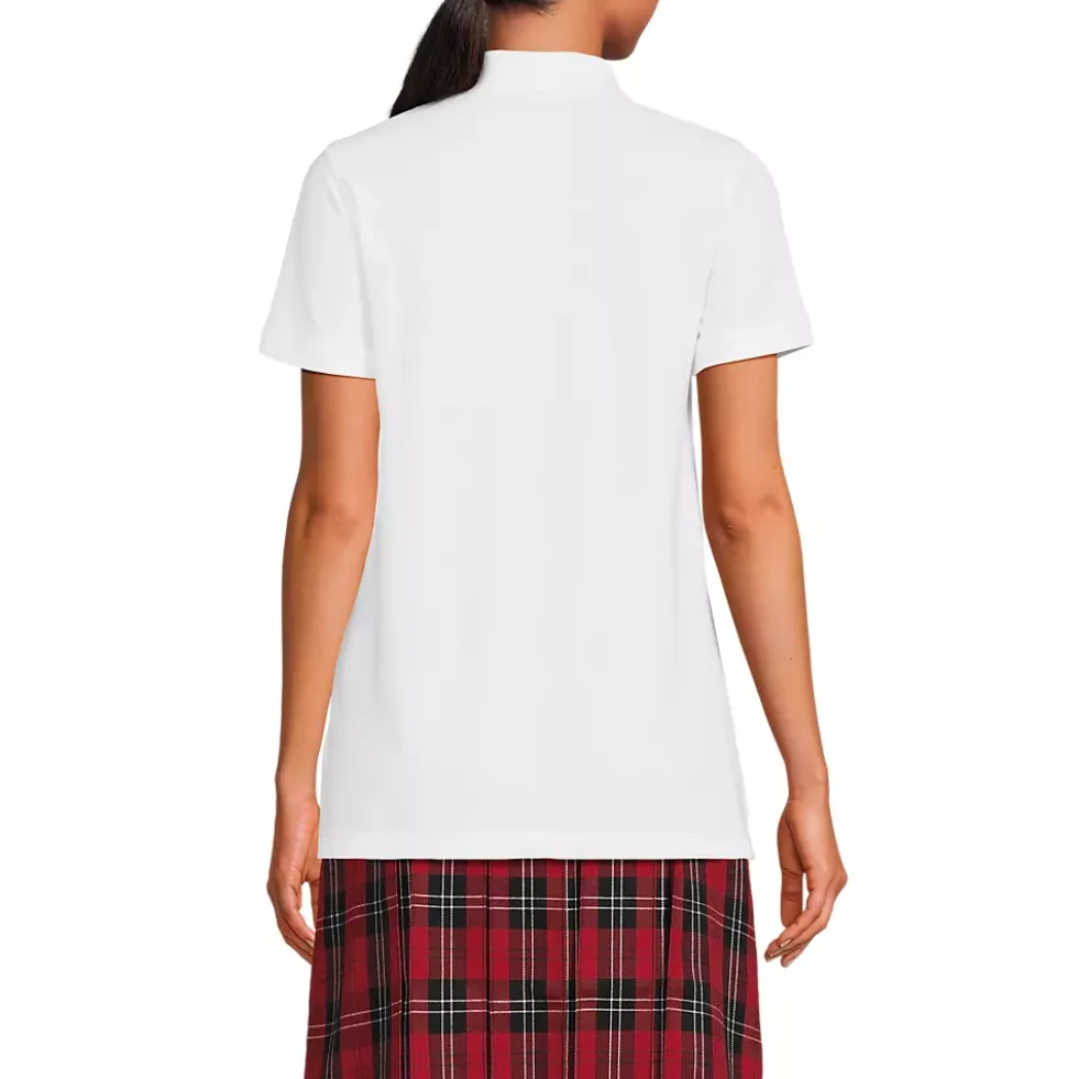 School Uniform Kids Short Sleeve Mesh Polo Shirt