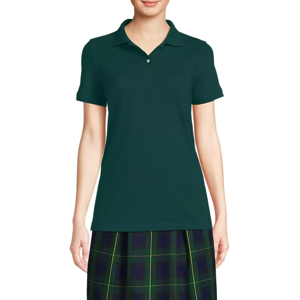 School Uniform Kids Short Sleeve Mesh Polo Shirt