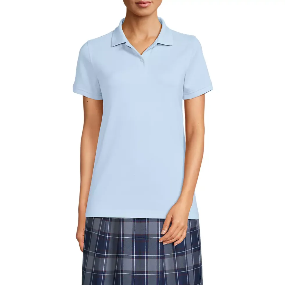 School Uniform Kids Short Sleeve Mesh Polo Shirt