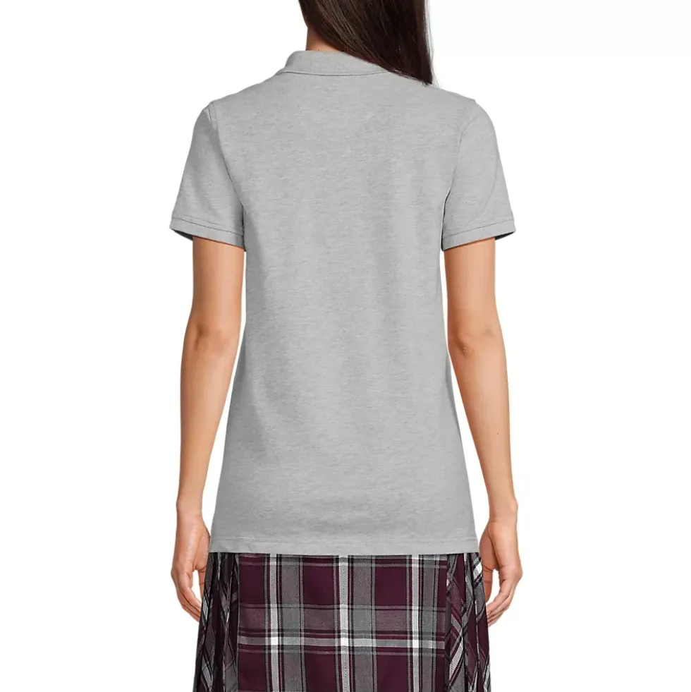 School Uniform Kids Short Sleeve Mesh Polo Shirt