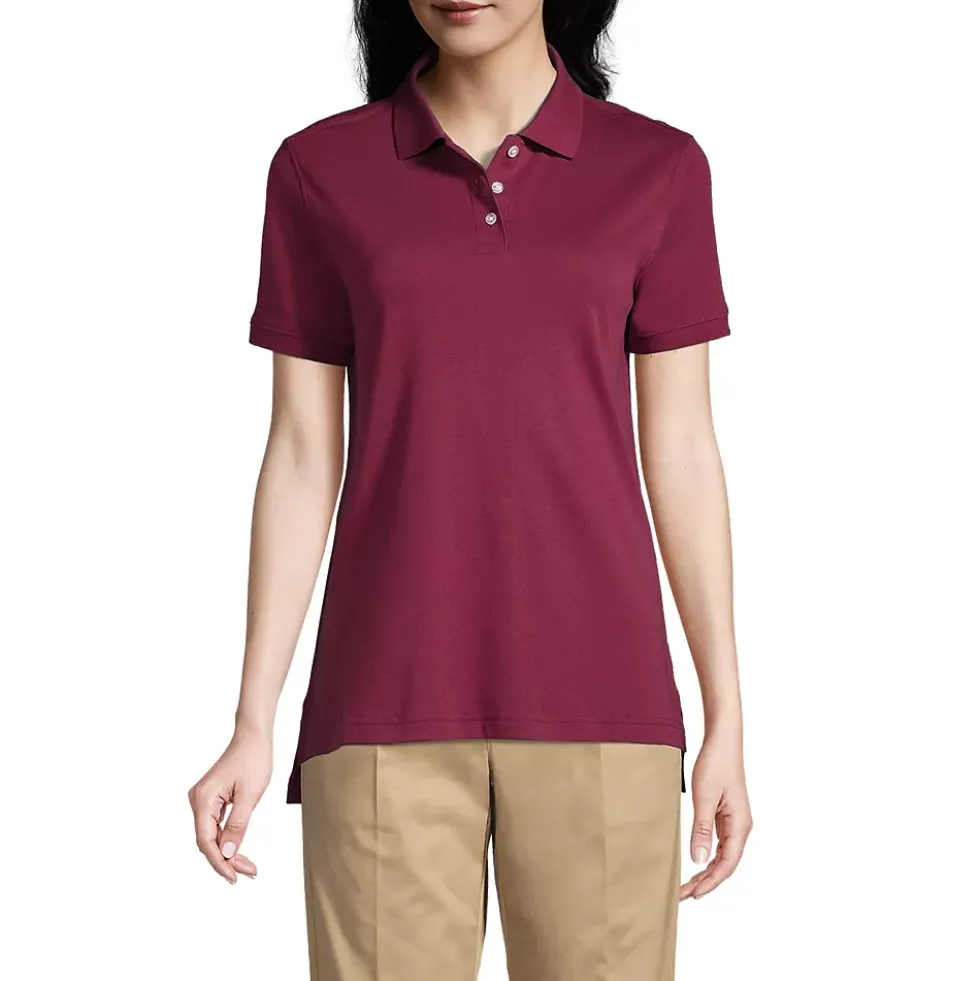 School Uniform Kids Short Sleeve Interlock Polo Shirt
