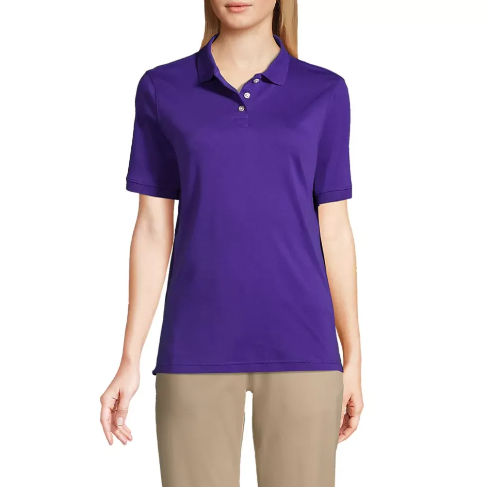 School Uniform Kids Short Sleeve Interlock Polo Shirt