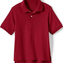 School Uniform Kids Short Sleeve Interlock Polo Shirt