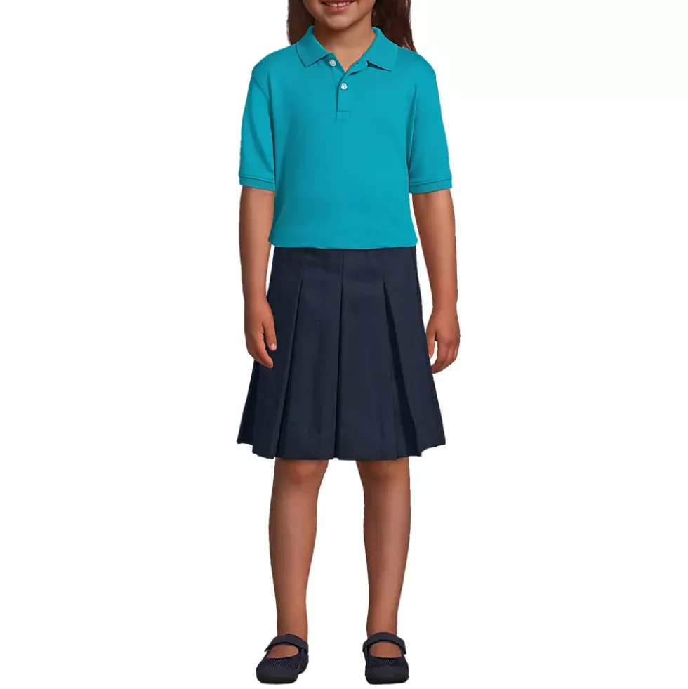 School Uniform Kids Short Sleeve Interlock Polo Shirt