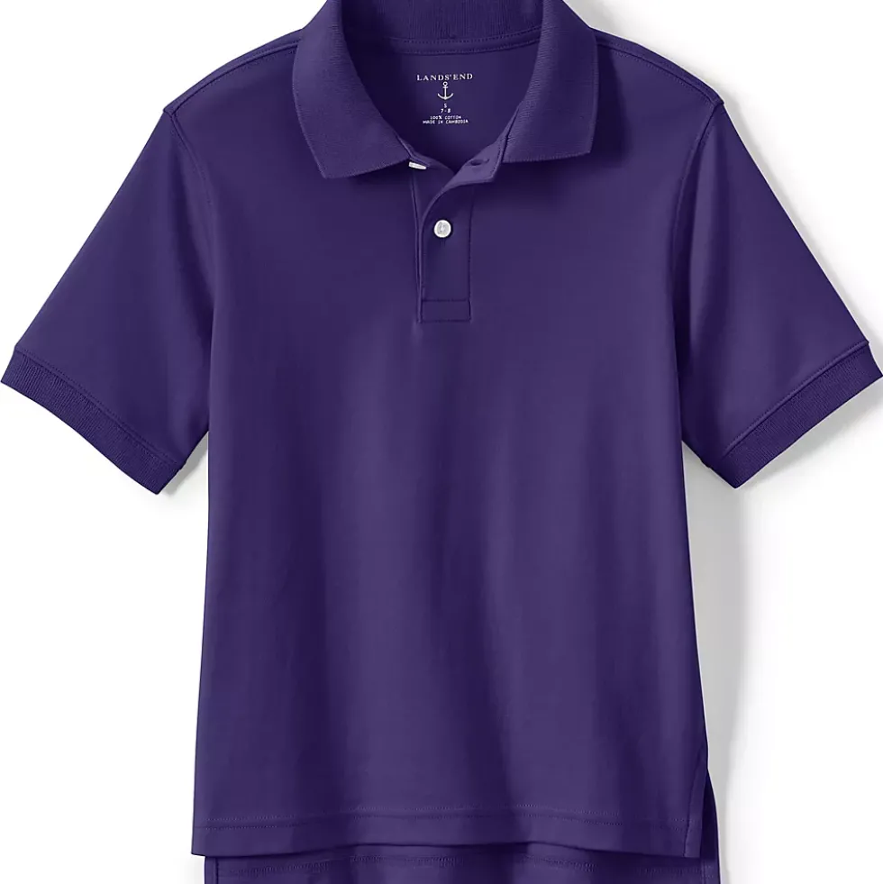 School Uniform Kids Short Sleeve Interlock Polo Shirt