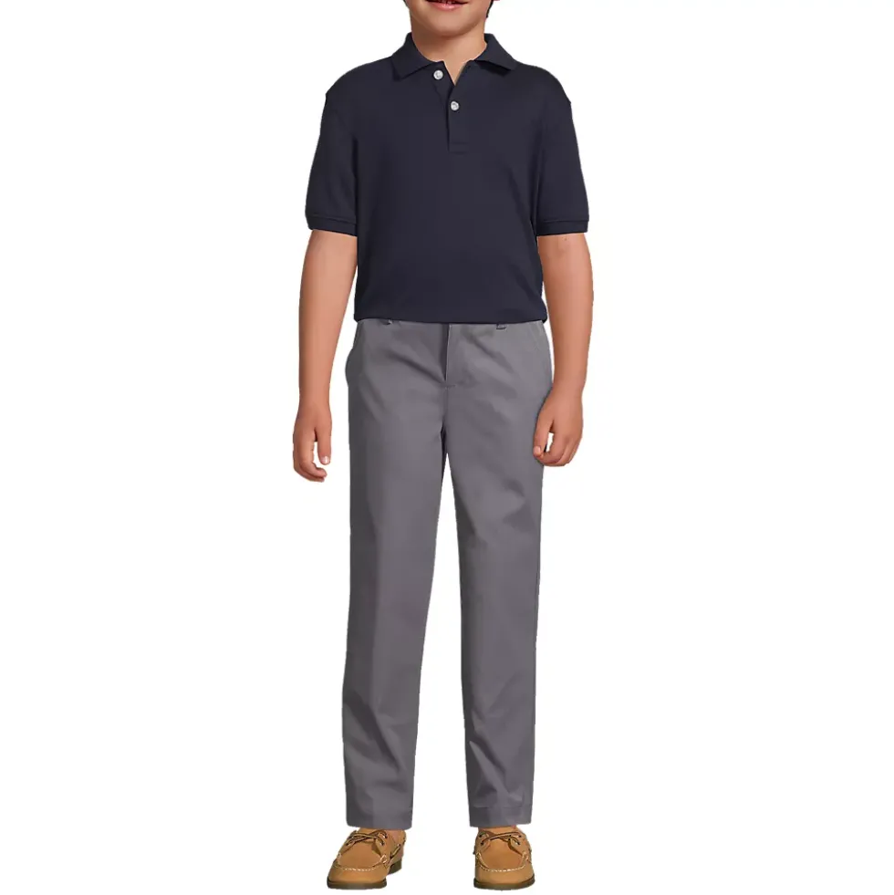 School Uniform Kids Short Sleeve Interlock Polo Shirt