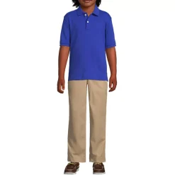 School Uniform Kids Short Sleeve Interlock Polo Shirt