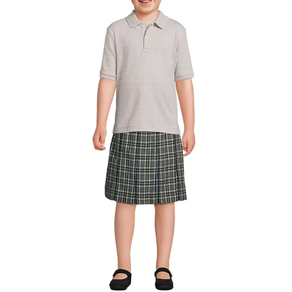 School Uniform Kids Short Sleeve Interlock Polo Shirt