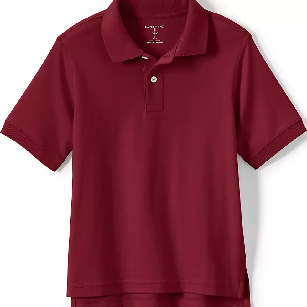 School Uniform Kids Short Sleeve Interlock Polo Shirt