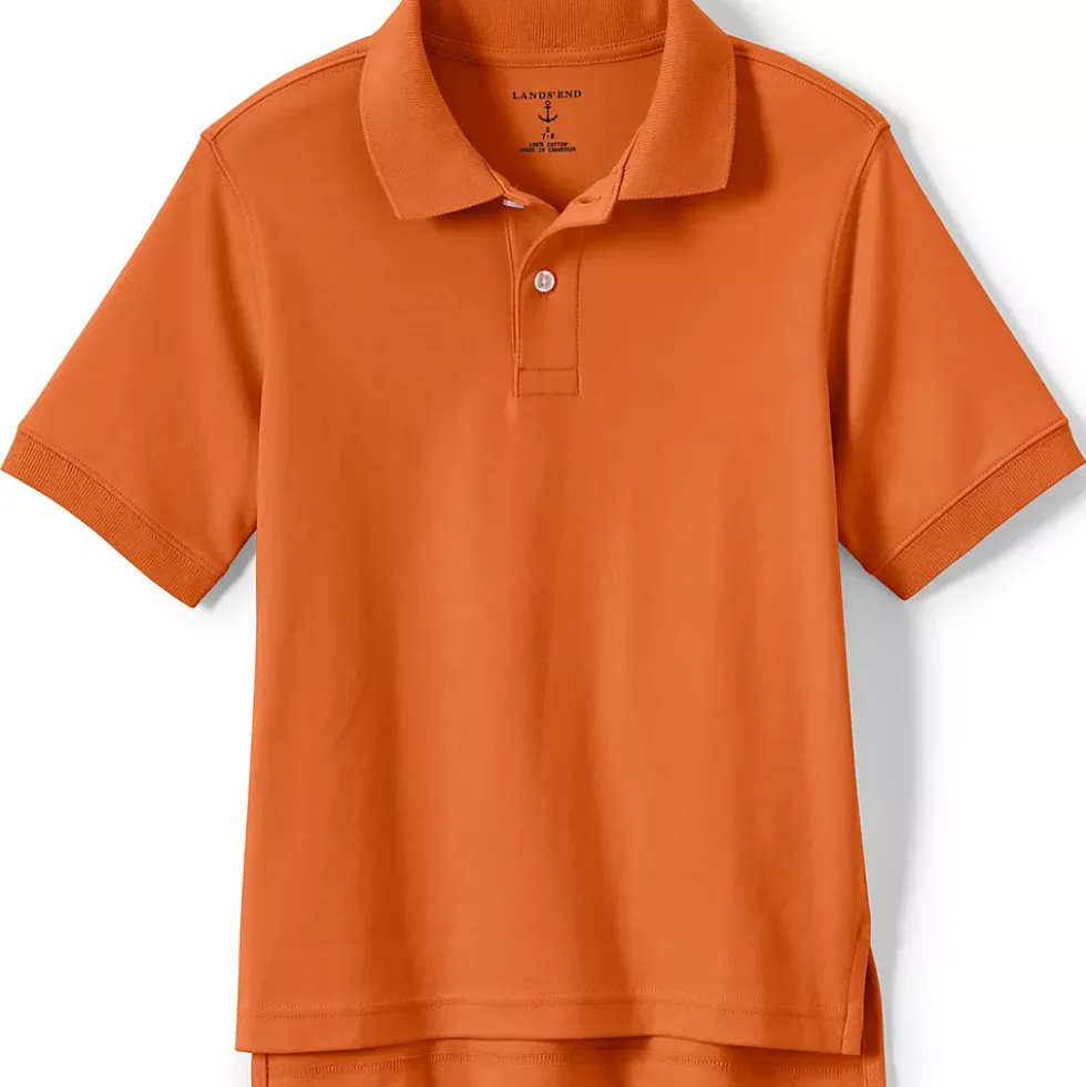 School Uniform Kids Short Sleeve Interlock Polo Shirt