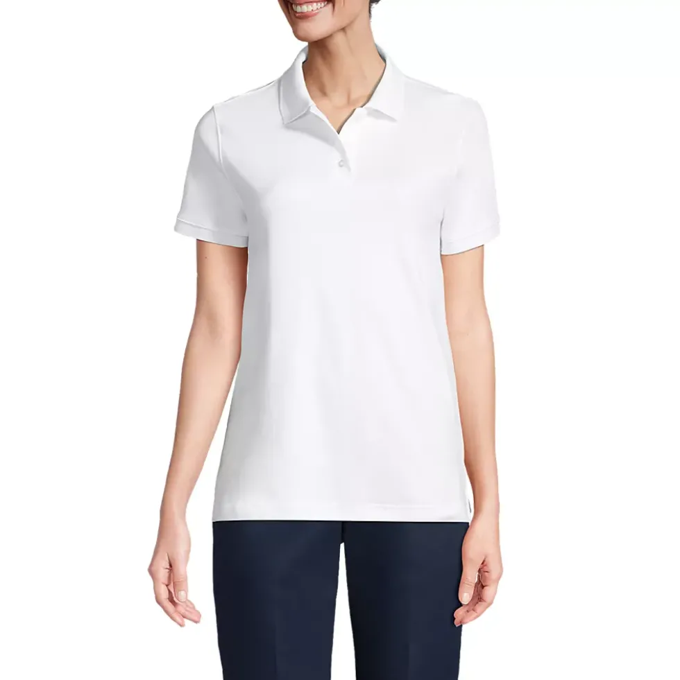 School Uniform Kids Short Sleeve Interlock Polo Shirt