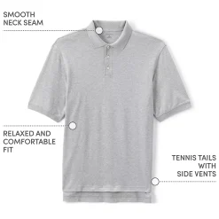 School Uniform Kids Short Sleeve Interlock Polo Shirt