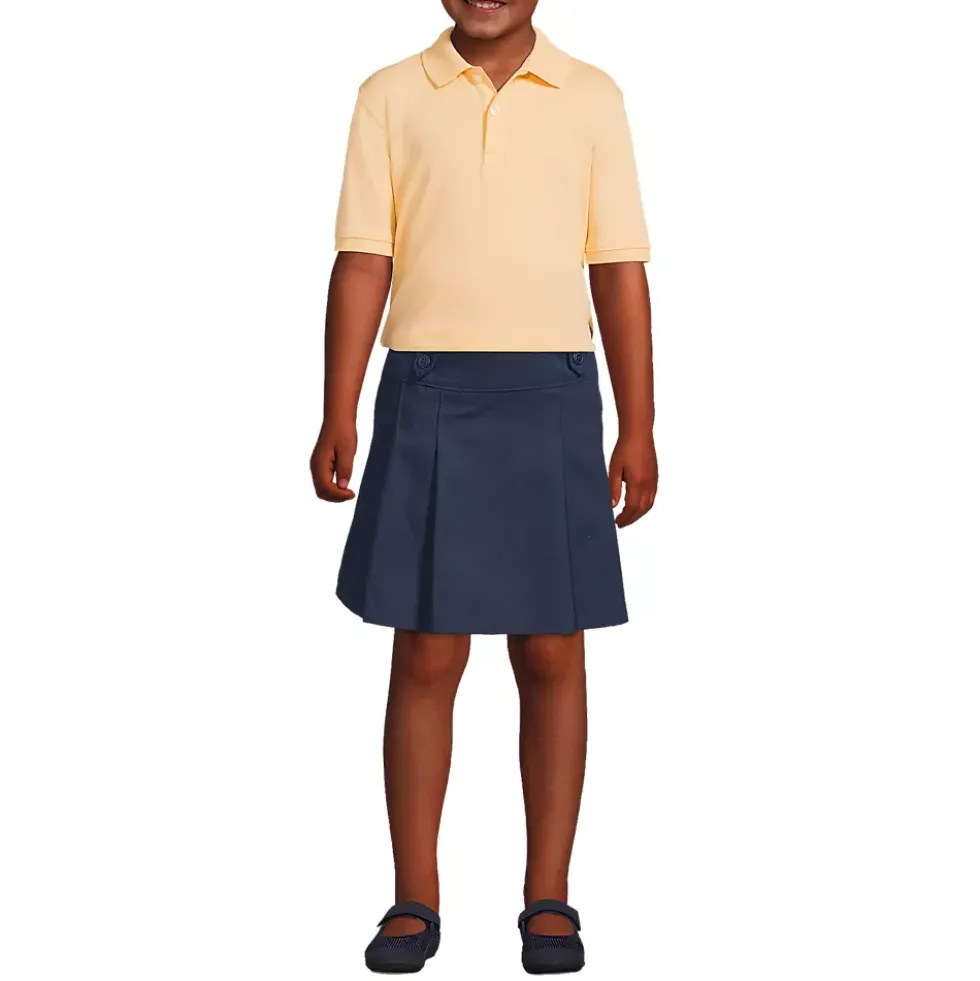 School Uniform Kids Short Sleeve Interlock Polo Shirt