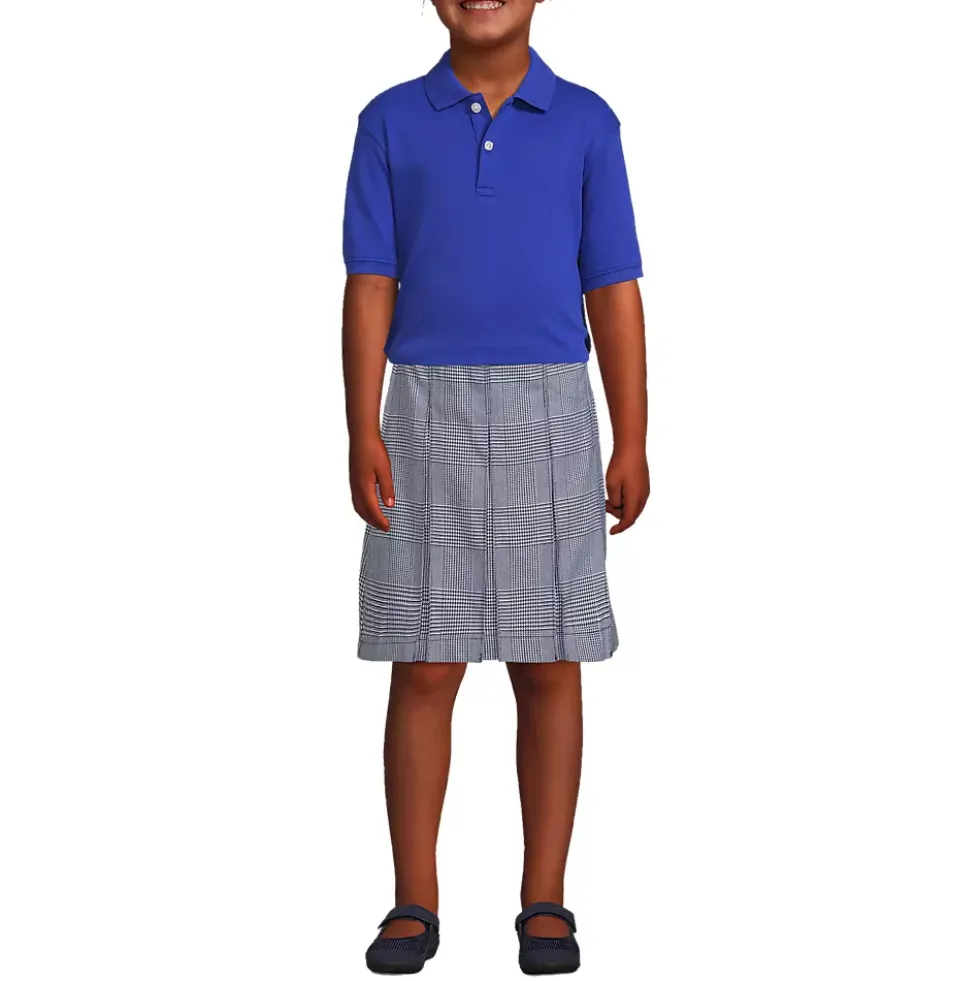School Uniform Kids Short Sleeve Interlock Polo Shirt