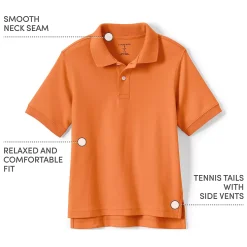 School Uniform Kids Short Sleeve Interlock Polo Shirt