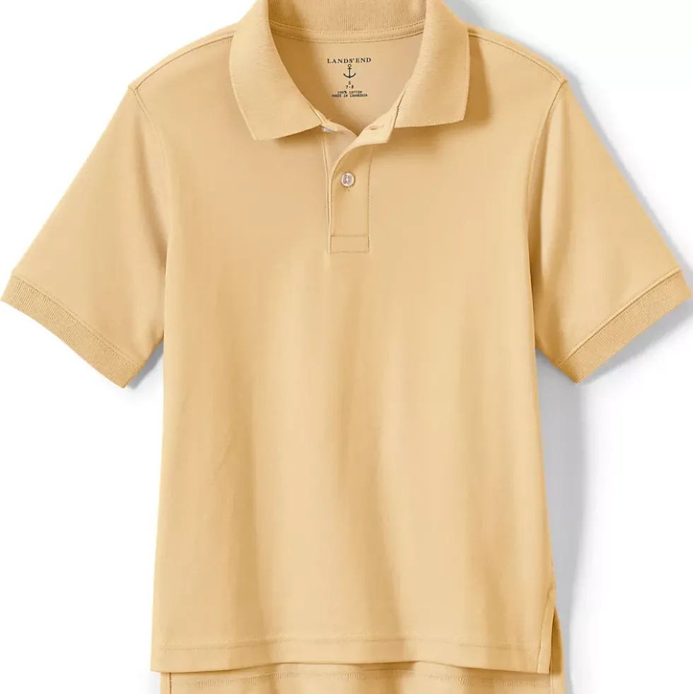School Uniform Kids Short Sleeve Interlock Polo Shirt