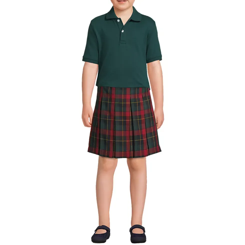 School Uniform Kids Short Sleeve Interlock Polo Shirt