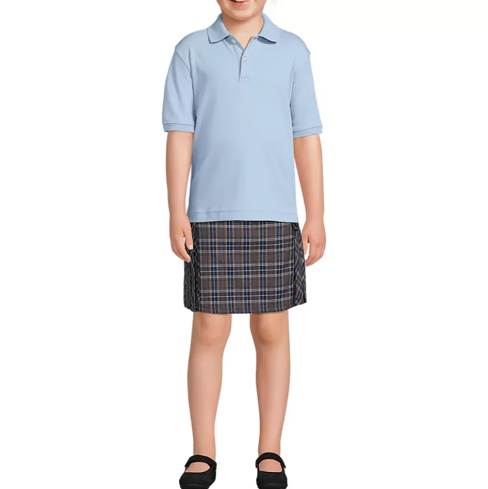 School Uniform Kids Short Sleeve Interlock Polo Shirt