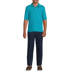 School Uniform Kids Short Sleeve Interlock Polo Shirt