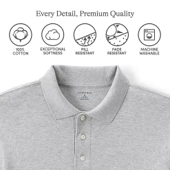 School Uniform Kids Short Sleeve Interlock Polo Shirt