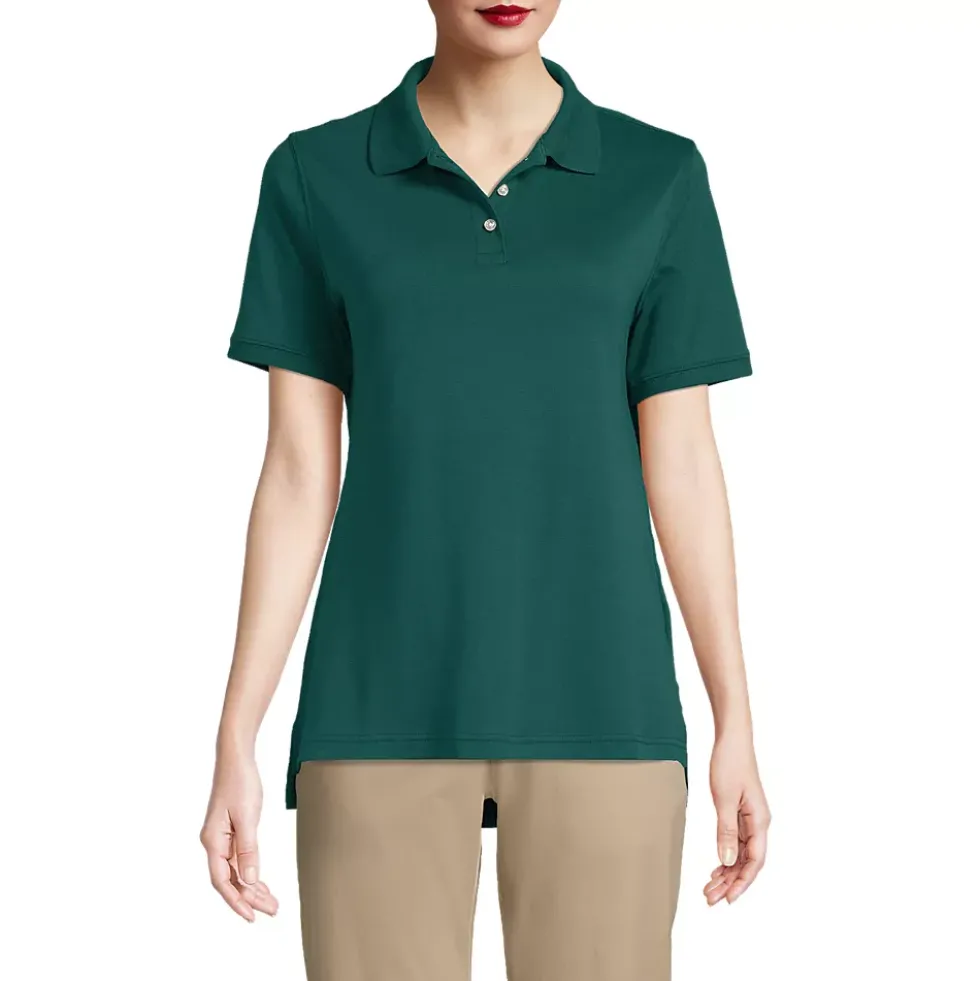 School Uniform Kids Short Sleeve Interlock Polo Shirt