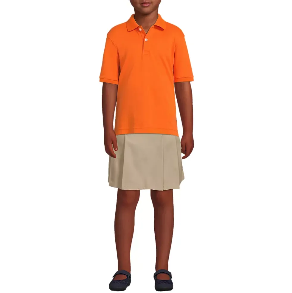 School Uniform Kids Short Sleeve Interlock Polo Shirt