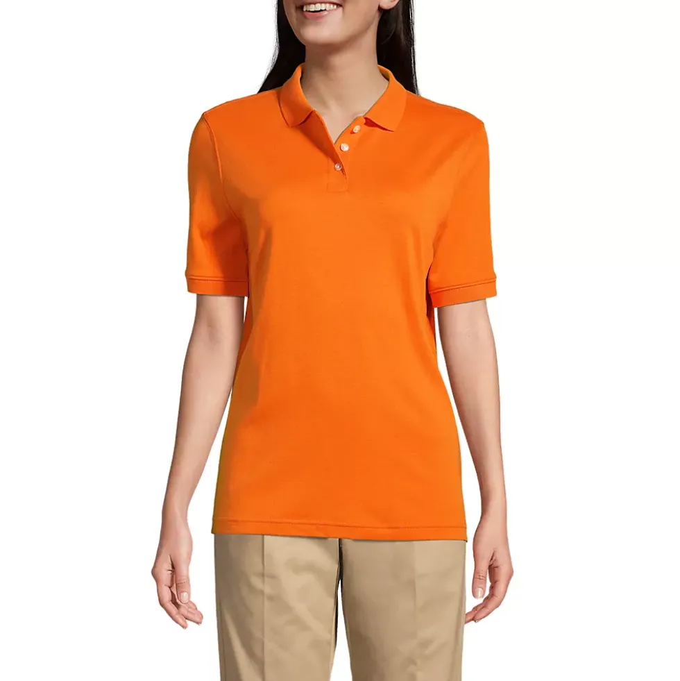 School Uniform Kids Short Sleeve Interlock Polo Shirt
