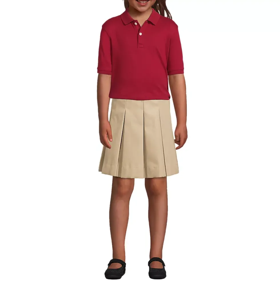 School Uniform Kids Short Sleeve Interlock Polo Shirt