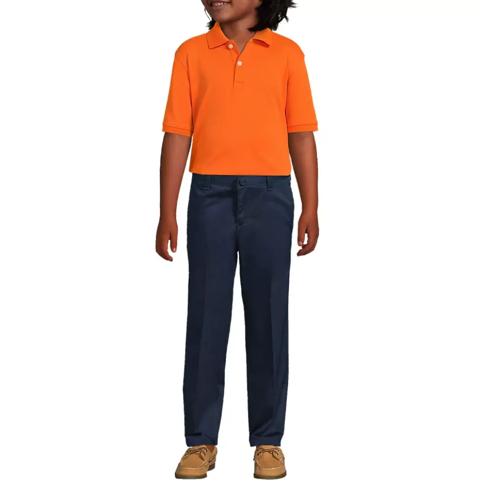 School Uniform Kids Short Sleeve Interlock Polo Shirt