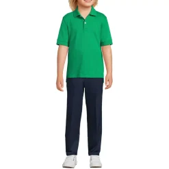 School Uniform Kids Short Sleeve Interlock Polo Shirt