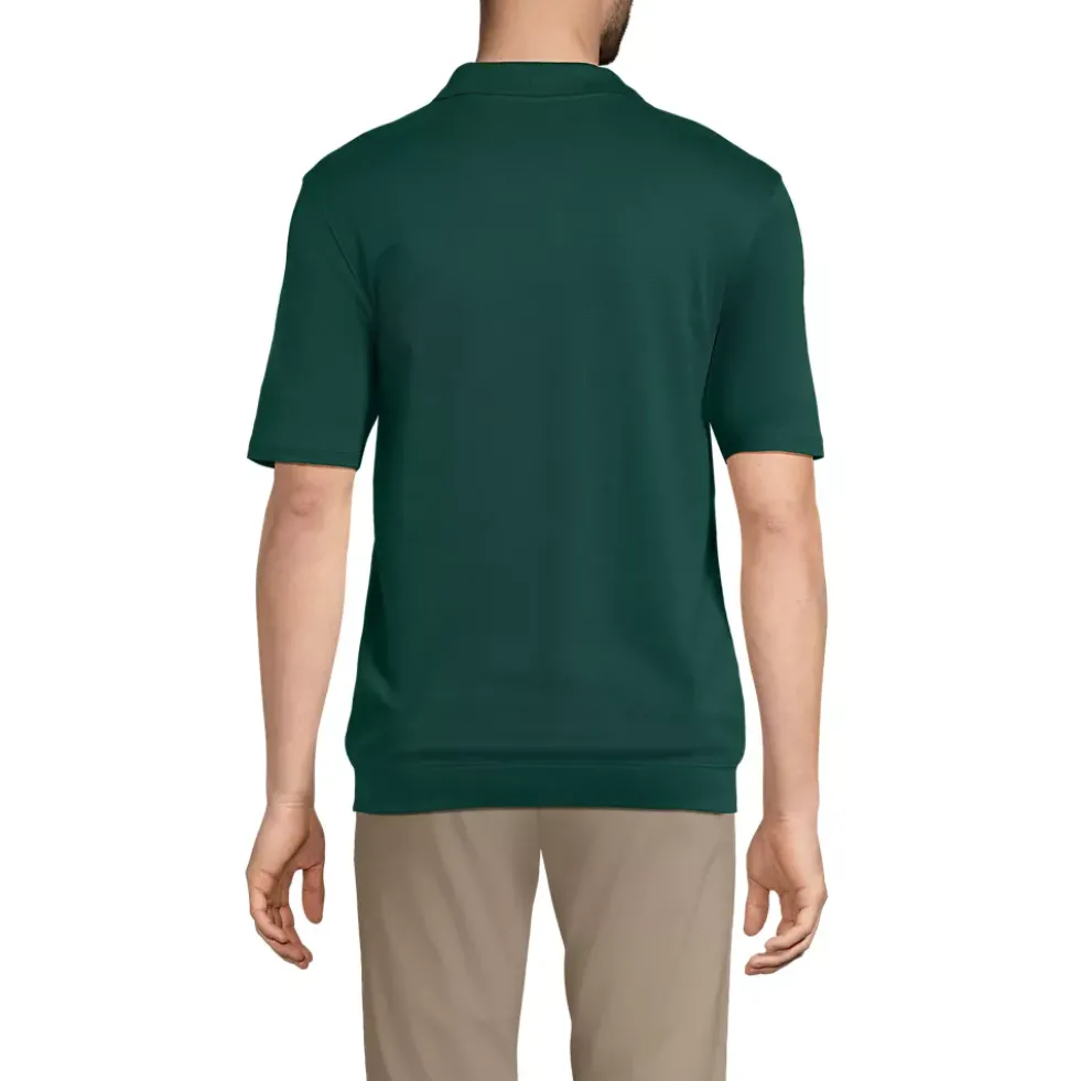 School Uniform Kids Short Sleeve Banded Bottom Polo Shirt