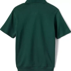 School Uniform Kids Short Sleeve Banded Bottom Polo Shirt