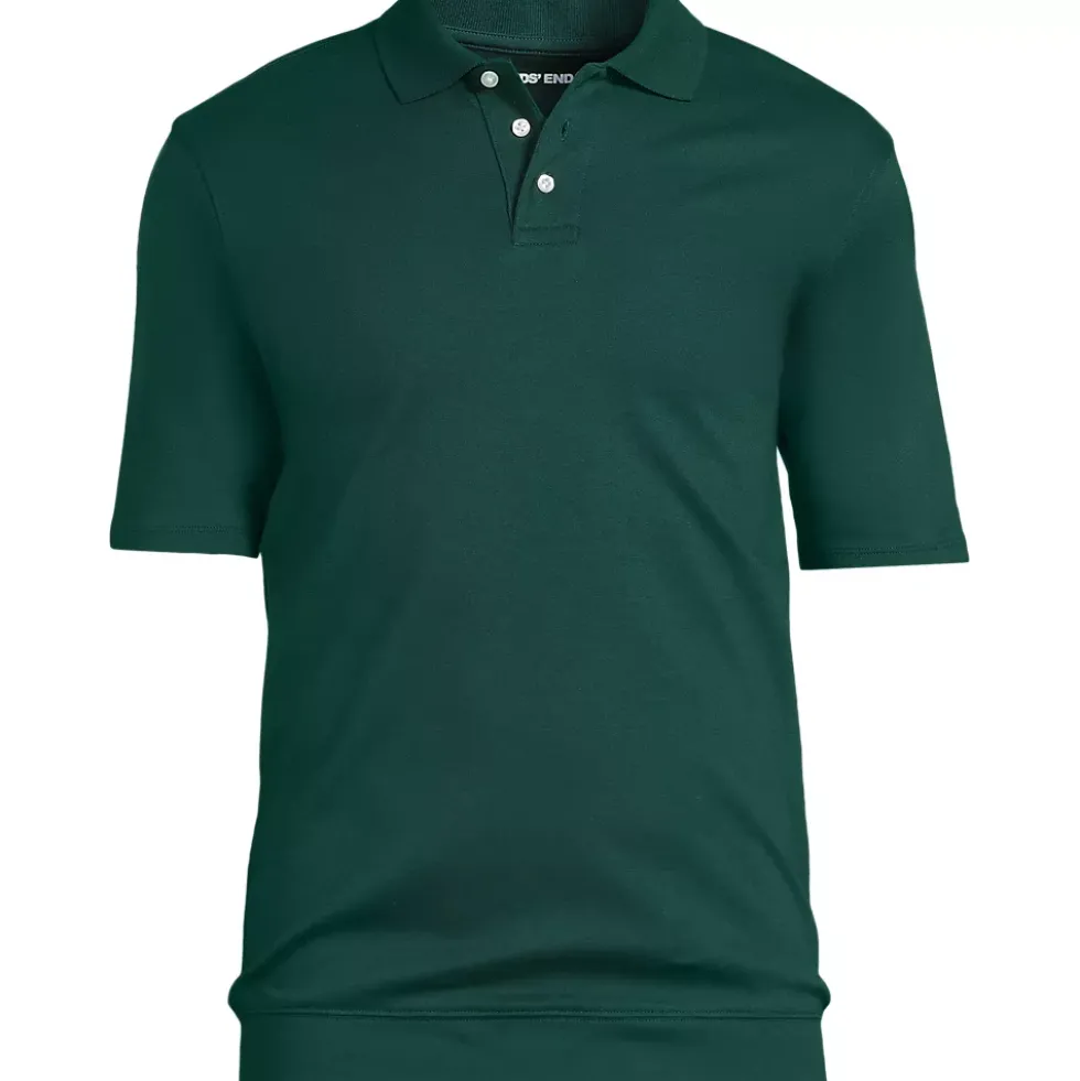 School Uniform Kids Short Sleeve Banded Bottom Polo Shirt