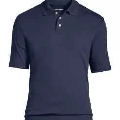 School Uniform Kids Short Sleeve Banded Bottom Polo Shirt