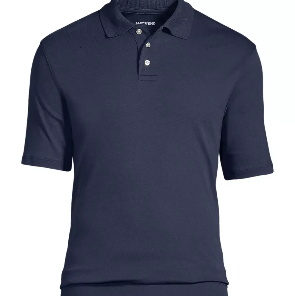 School Uniform Kids Short Sleeve Banded Bottom Polo Shirt