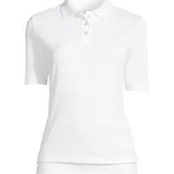School Uniform Kids Short Sleeve Banded Bottom Polo Shirt