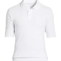 School Uniform Kids Short Sleeve Banded Bottom Polo Shirt