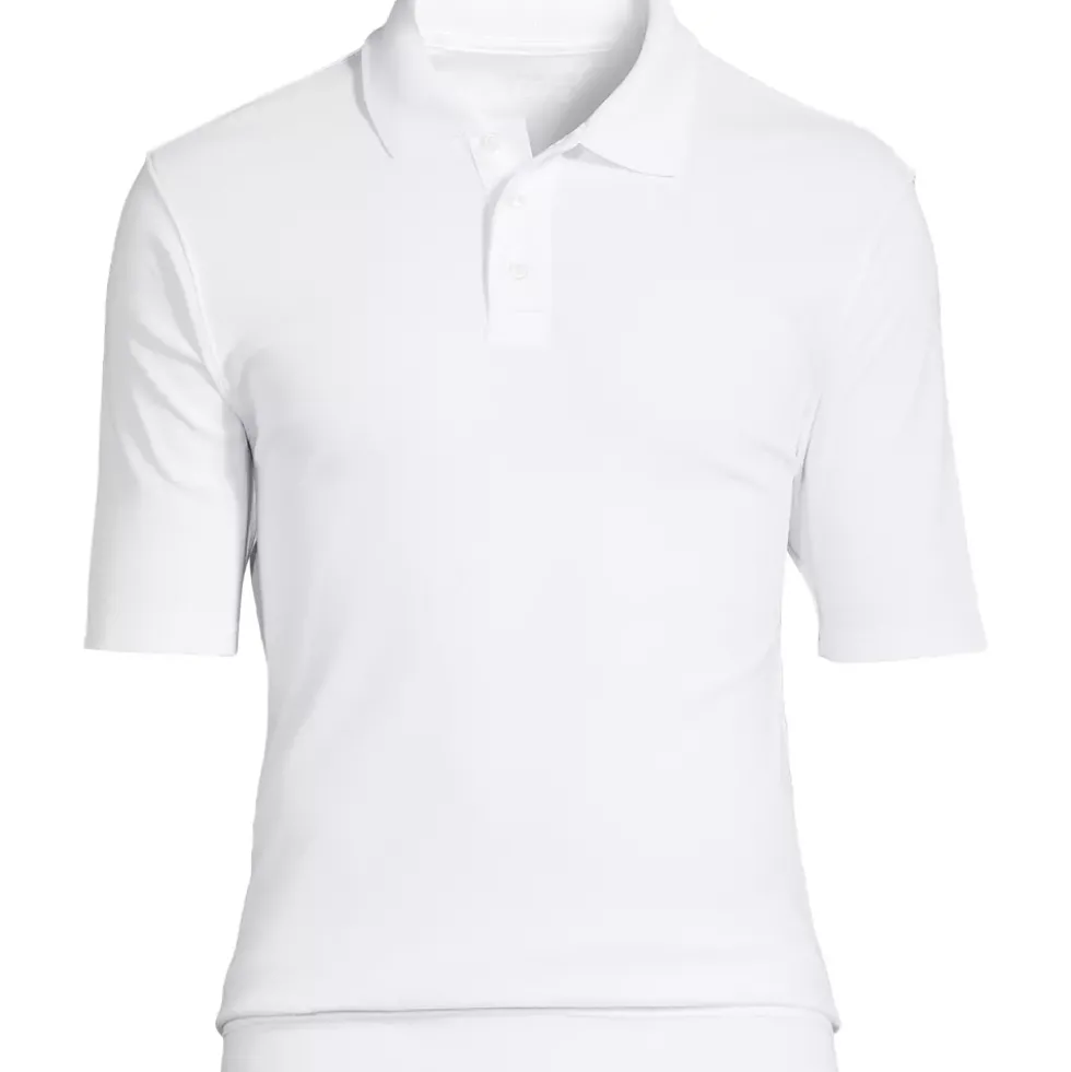 School Uniform Kids Short Sleeve Banded Bottom Polo Shirt