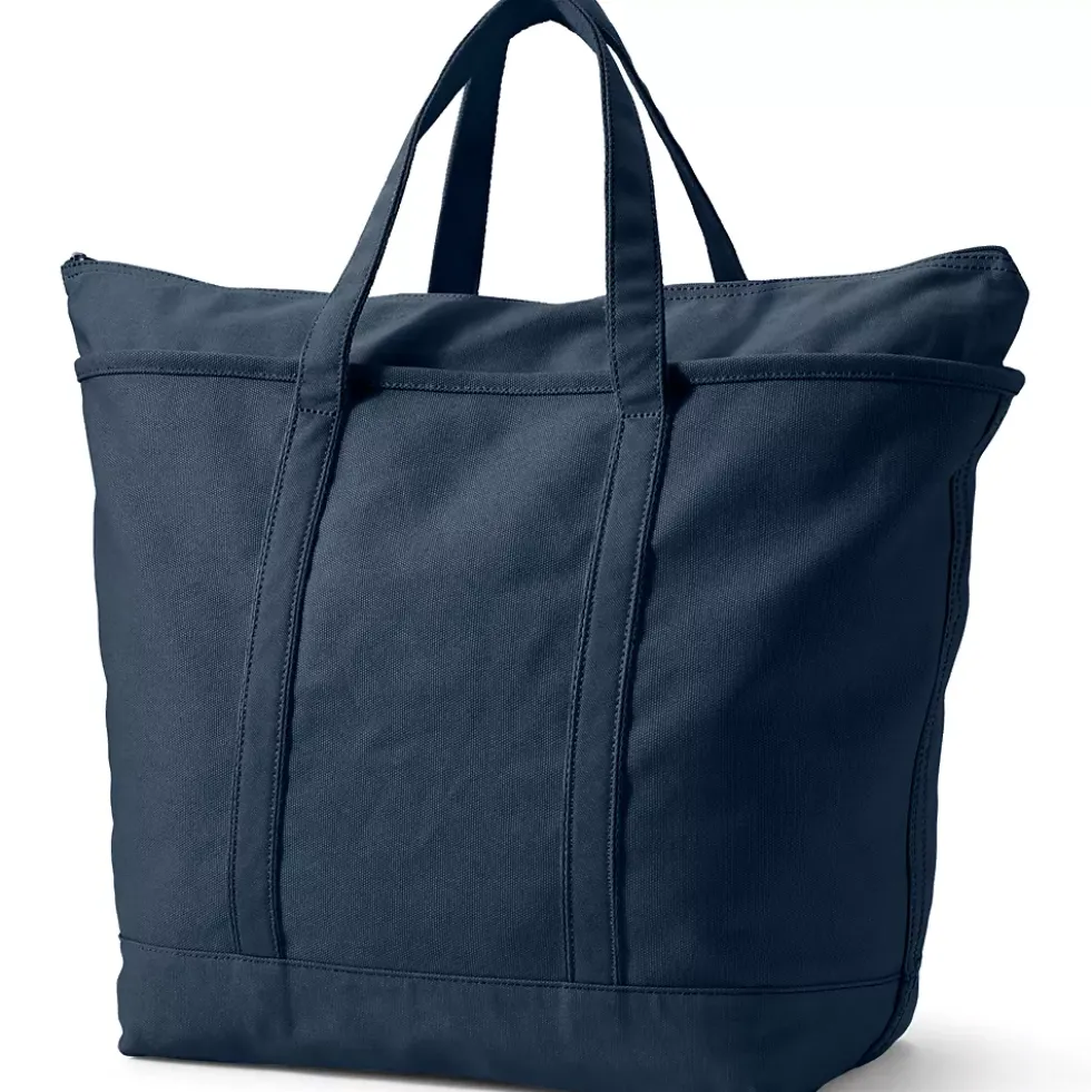 School Uniform Medium 5 Pocket Open Top Canvas Tote Bag