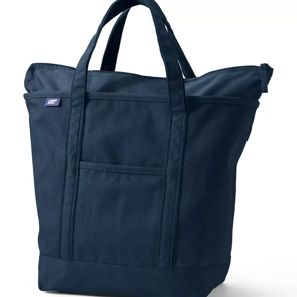 School Uniform Medium 5 Pocket Open Top Canvas Tote Bag