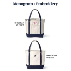 School Uniform Medium 5 Pocket Open Top Canvas Tote Bag