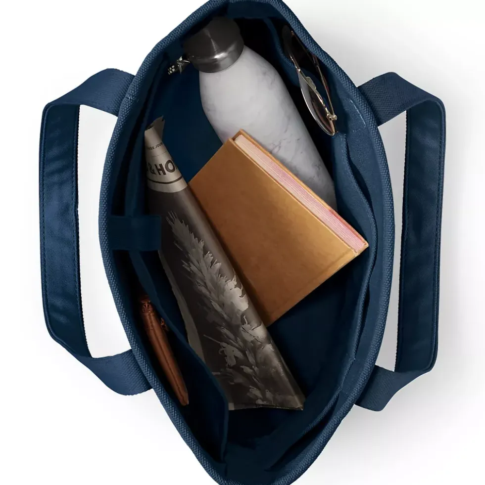 School Uniform Medium 5 Pocket Open Top Canvas Tote Bag