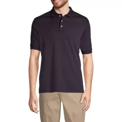 School Uniform Men's Banded Cuff Short Sleeve Supima Cotton Polo Shirt