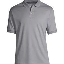 School Uniform Men's Banded Cuff Short Sleeve Supima Cotton Polo Shirt