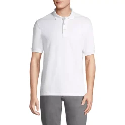 School Uniform Men's Banded Cuff Short Sleeve Supima Cotton Polo Shirt
